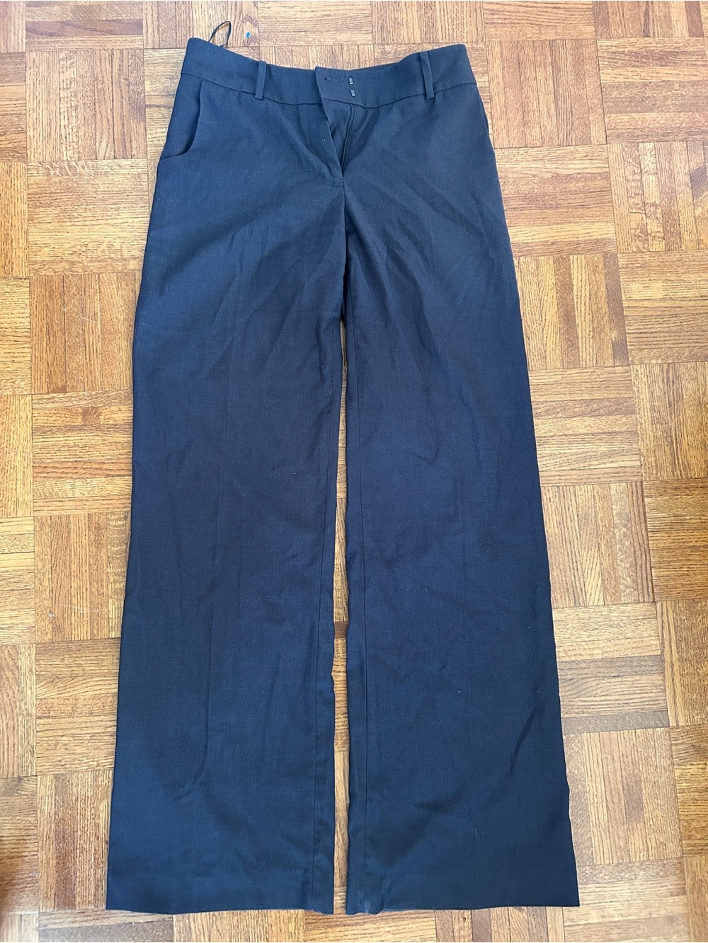 Dark Grey Wide Leg Dress Pants